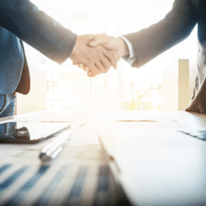 businessmen shaking hands