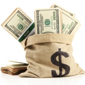 Money in bag